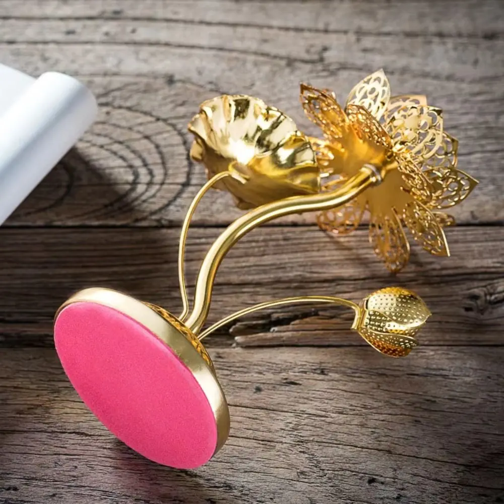 Модный подсвечник для фермерского дома полый в виде лотоса сплав держатель лампы