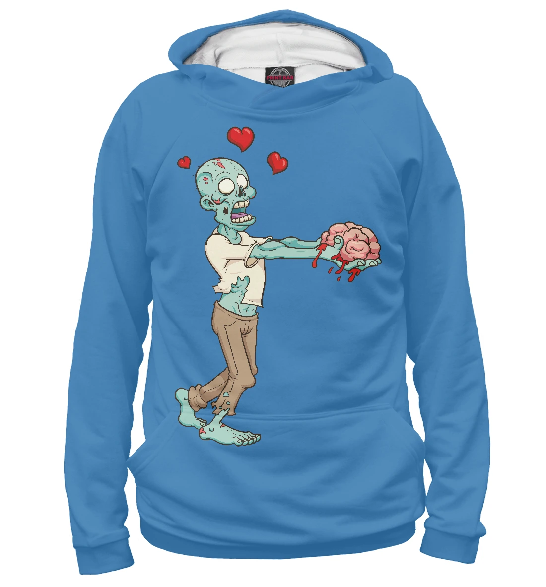 Худи толстовка Zombie love Авторские дизайны |