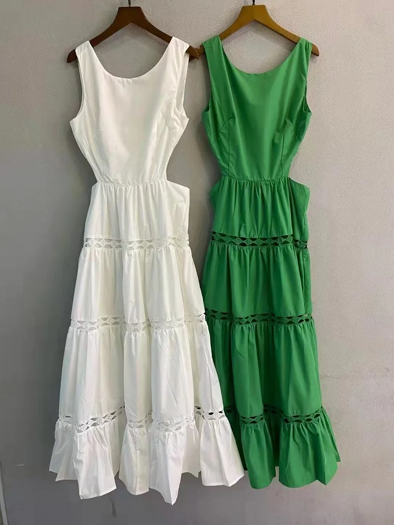 

Женское дизайнерское платье с коротким рукавом, элегантное платье до середины икры с круглым воротником и цветочным принтом, лето 2022