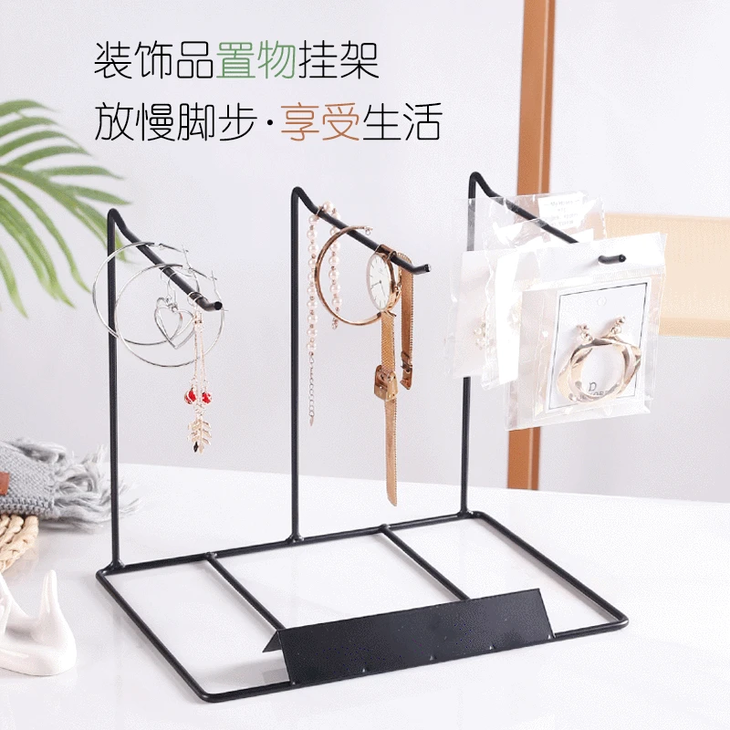Jewelry Organizer Wooden Rack Bracelet Hanger Earring Holder Display Decoration Stand for Small Things Storage Items Exhibitor