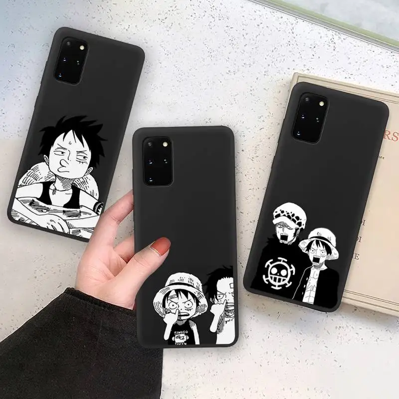 

Luffy One Piece Phone Case Soft For Samsung Galaxy Note20 ultra 7 8 9 10 Plus lite M21 M31S M30S M51 Cover