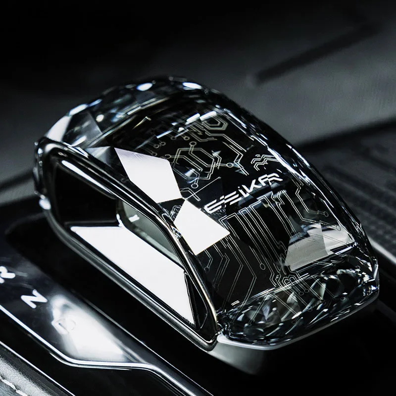 Фото 2025 Горячая ручка рычага переключения передач Audi Crystal для ZEEKR 001 001FR 009 2021-2024 Ручка центральной консоли автомобиля со светящимся светом Ge №3