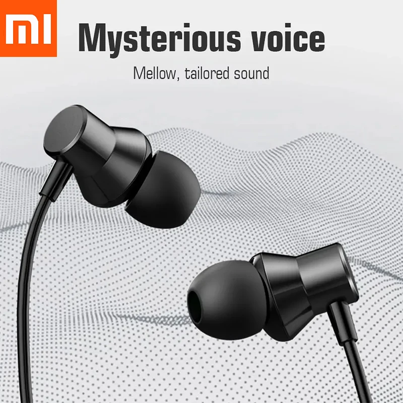 

High Qualtiy Xiaomi Redmi Note 12 10 11 11T 9 8 7 Pro Mi Earphone In-ear 3.5mm Jack Piston Headset With Mic For POCO X3 F2 CC9