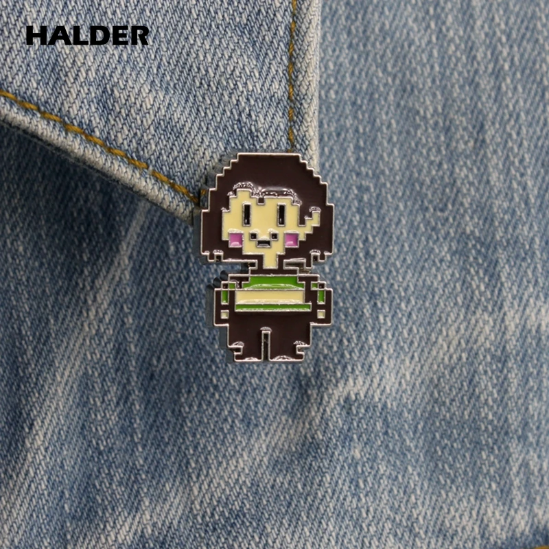ХАЛДЕР Игра Undertale Эмалевая булавка для рюкзака, брошь на джинсовой петле, значок модной бижутерии в подарок для женщин и мужчин поклонников.