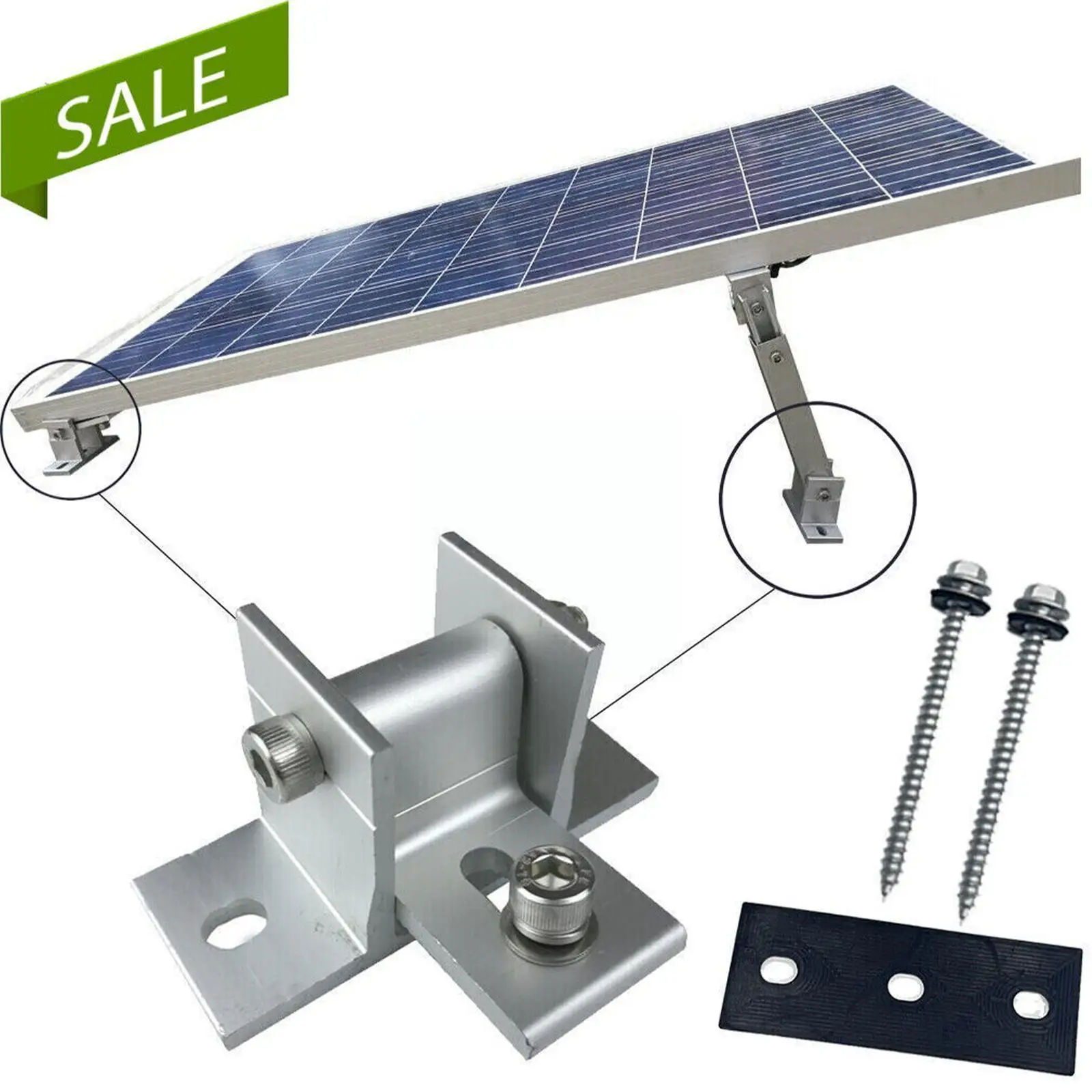 Купи Solar Panel Mounting Bracket Module Bracket Pv Individually Roof Assembly Bracket Aluminum Adjustable Flat Mounting B8e9 за 135 рублей в магазине AliExpress