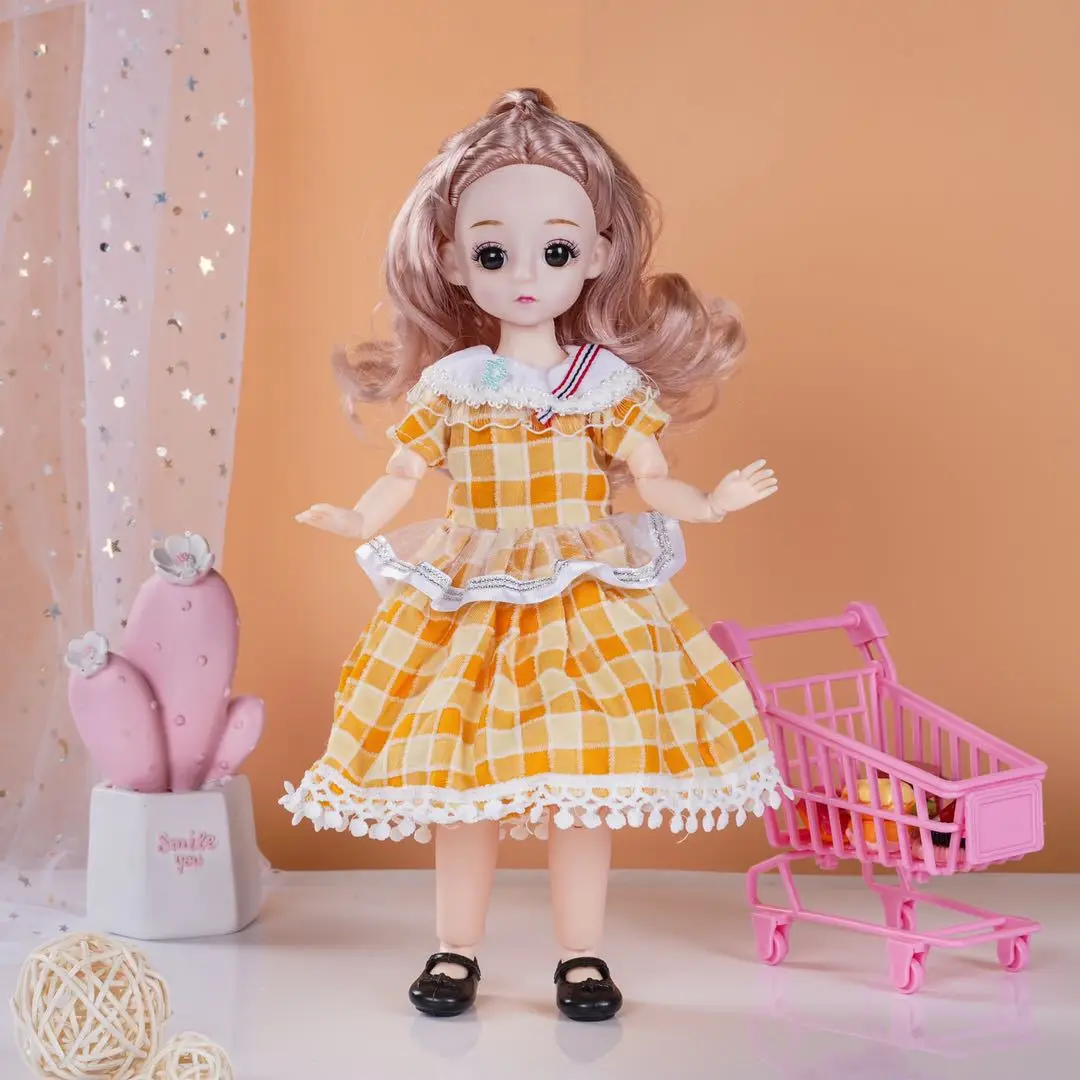 Шарнирная кукла 30 см 1/6 шарнирная с подвижными шарнирами для девочек коричневыми