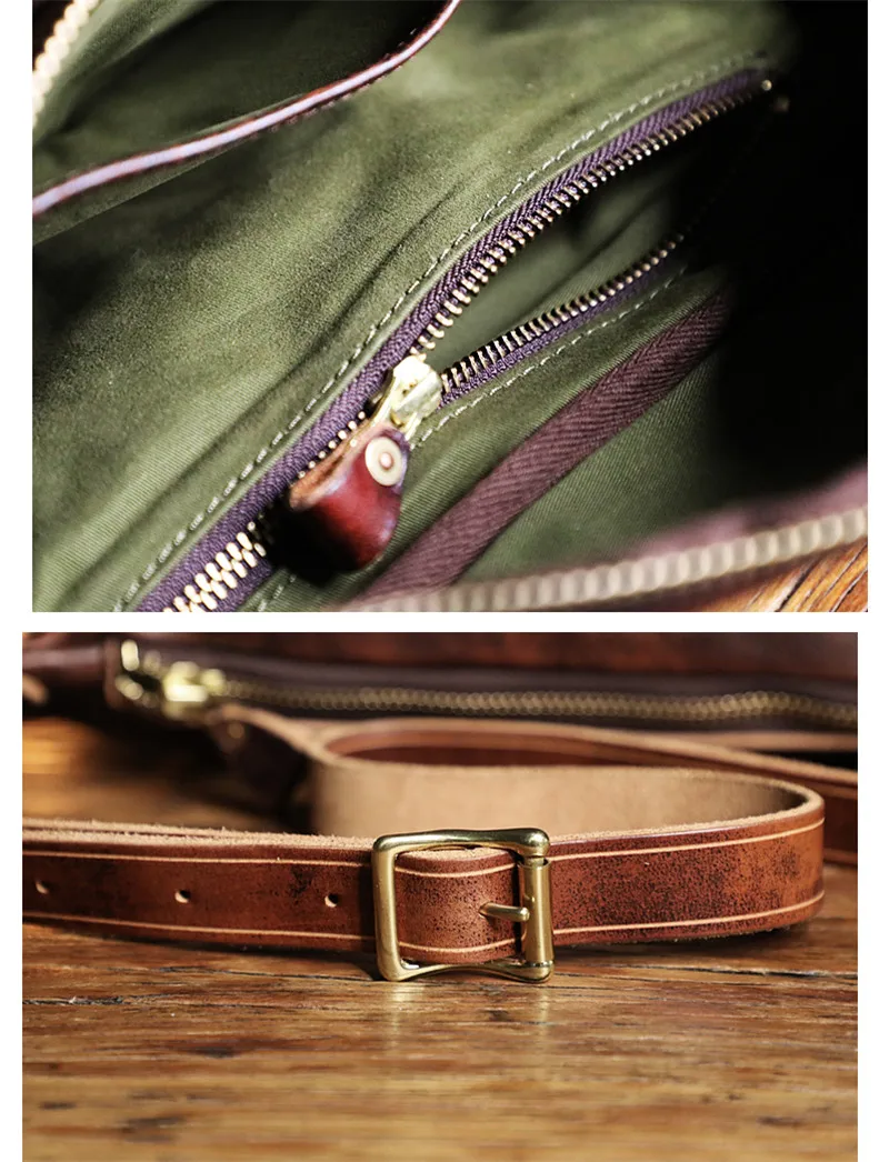 Top quality first layer cowhide men's chest bag outdoor luxury real cowhide youth vintage crossbody bag sports shoulder bag