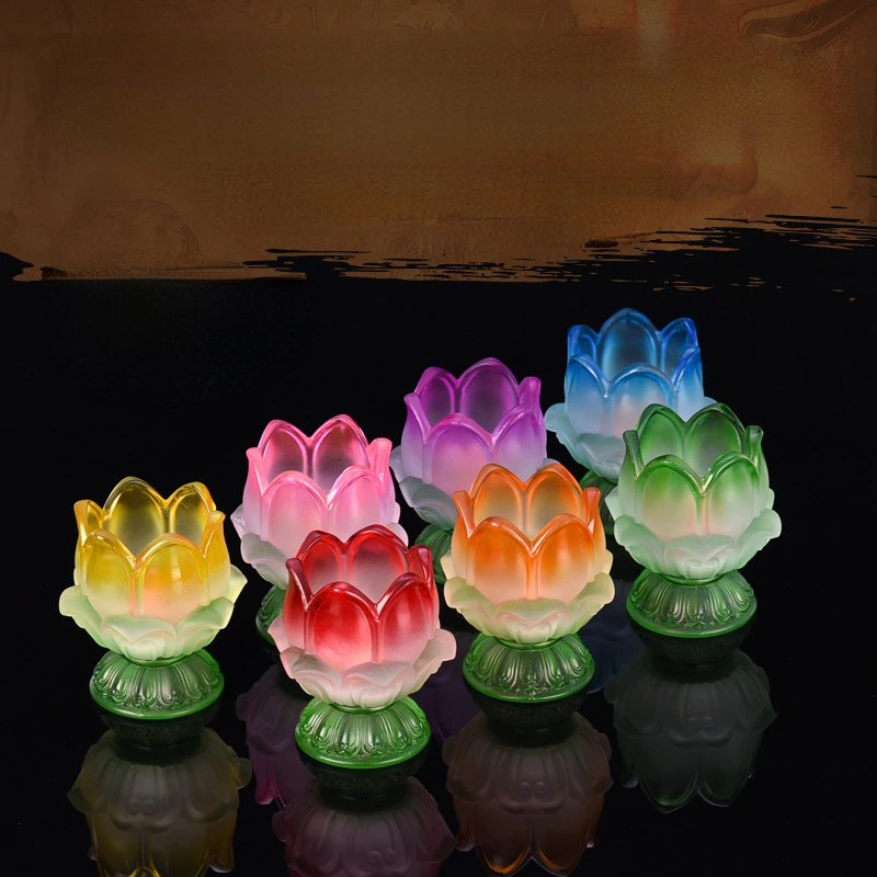 Decoration Household Windproof Candlestick Buddha For Butter Lamp