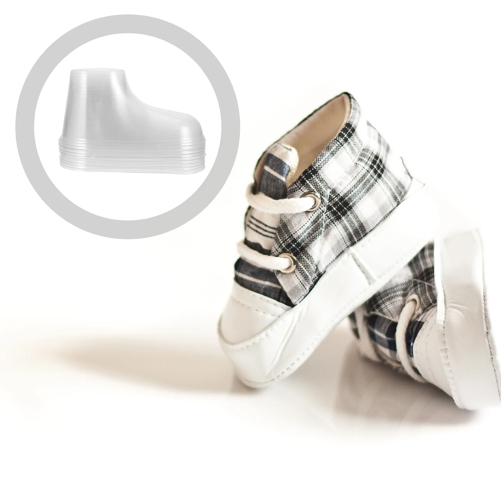 10 шт. подставки для детской обуви детские носки малышей прозрачные формы из ПВХ