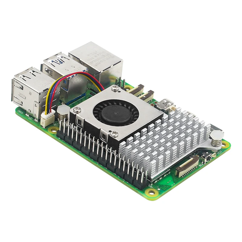 Кулер для Raspberry Pi 5 ШИМ охлаждающий вентилятор 30x30x7 сменный с JST интерфейсом Active