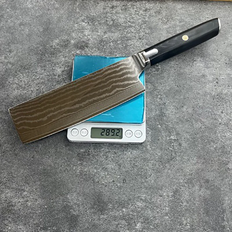 Рукоятка ножи накири G10 67 слоев лезвие из дамасской стали острые повары Мясницкий