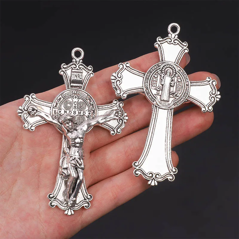 

Новый религиозный крест, христианский ювелирный крест, кулон, святой бенедикт, кулон с крестом, ожерелье.