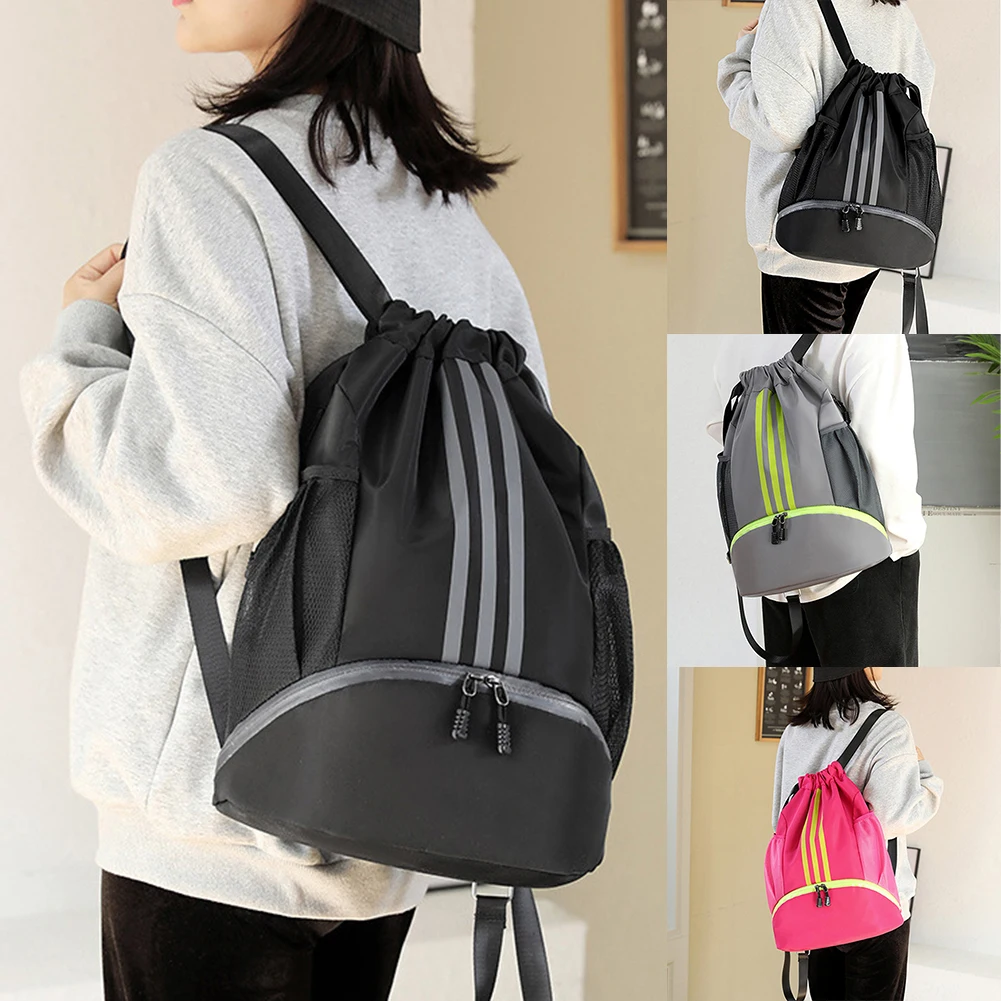 

Oxford Cloth Sports Gym Backpack with Drawstring Waterproof Fitness Swimming Basketball Yoga Bags Large Capacity 2023 New