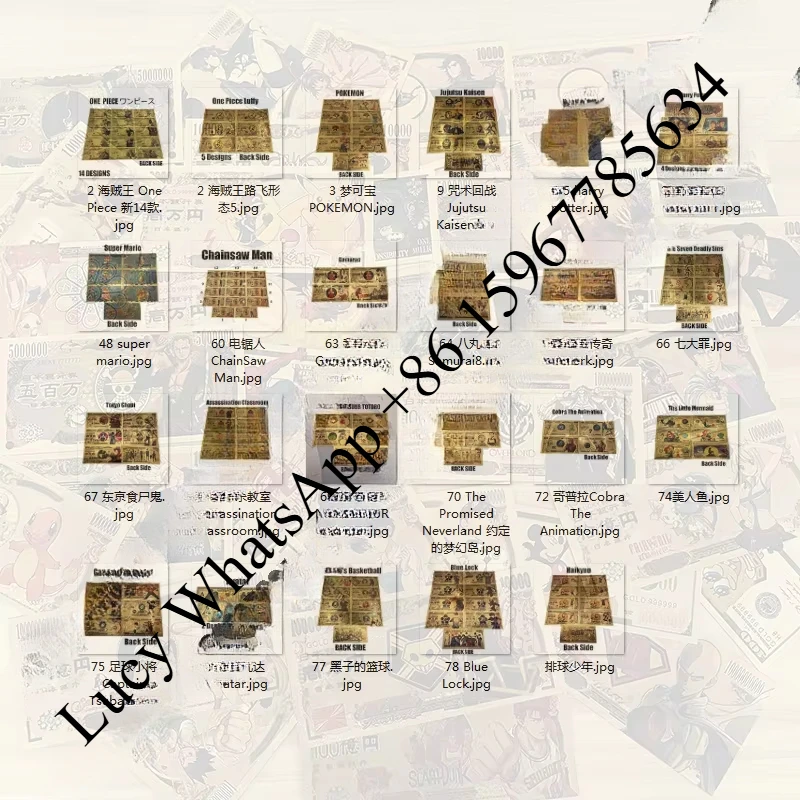 Kelin У нас есть більше чем 1000 дизайнов набор памятных банкнот из золотой фольги в