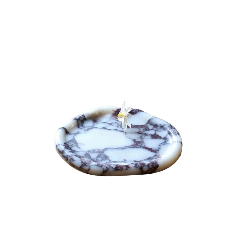 Роскошный поднос в форме фиолетового мрамора облака