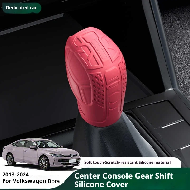 Фото Для Volkswagen Bora автомобильный силиконовый чехол для автоматической ручки переключения передач безвкусный противоскользящий защитный чехол для ручки переключения передач №3