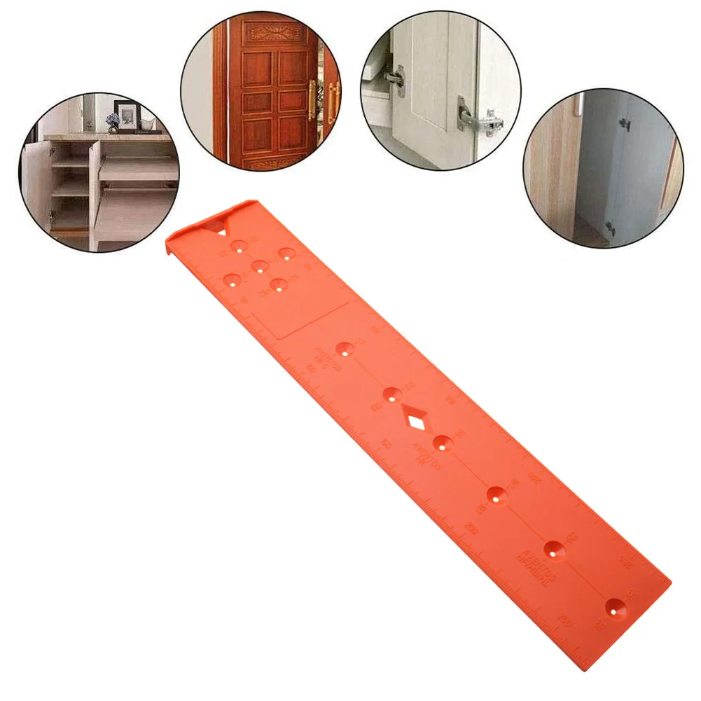 

Jig Drill Guide Plastic Bubble Level Ruler for Wooden Pillar Construction Pipe Hole Drilling Guide Punch Locator DIY Woodworking