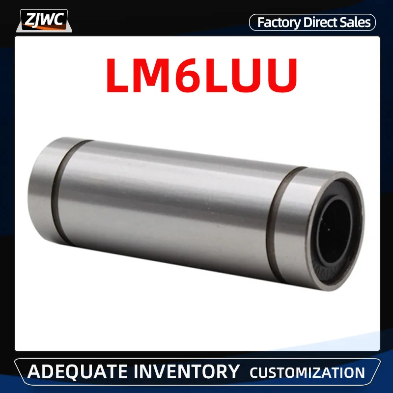 

LM6LUU Longer Linear Bearing Bush Bushing for Smooth Bar Rod Shaft CNC Parts for 3D Printer Parts