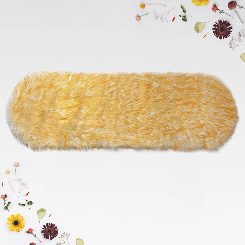 

Backrest Cushion Fluffy Soft Sofa Mat Seat Pad Comfortable Anti Slip Faux Sheepskin for Bedroom Living Room for Outdoor Camping