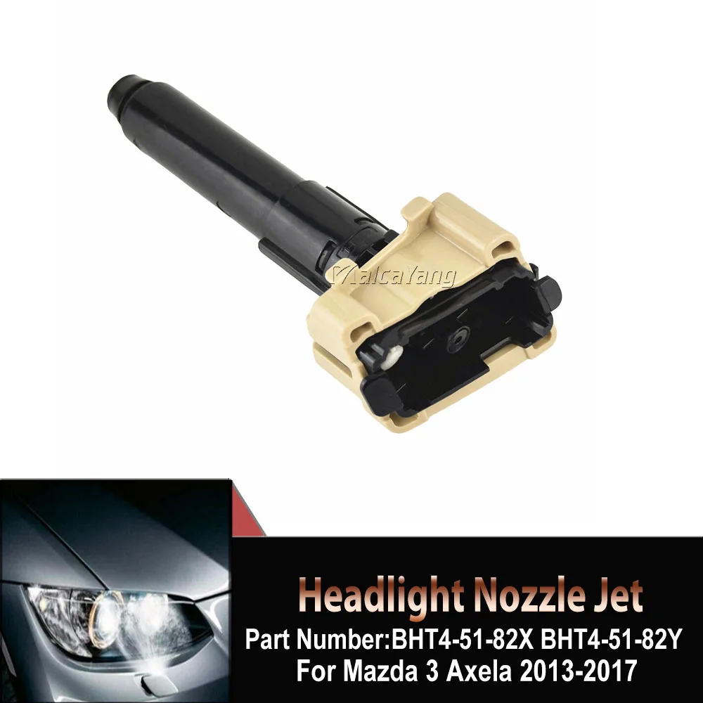 For Mazda 3 Axela 2013 2014 2015 - 2017 BHT4-51-82Y BHT4-51-82X Front Left Or Right Side Headlight Washer Spray Nozzle Plastic