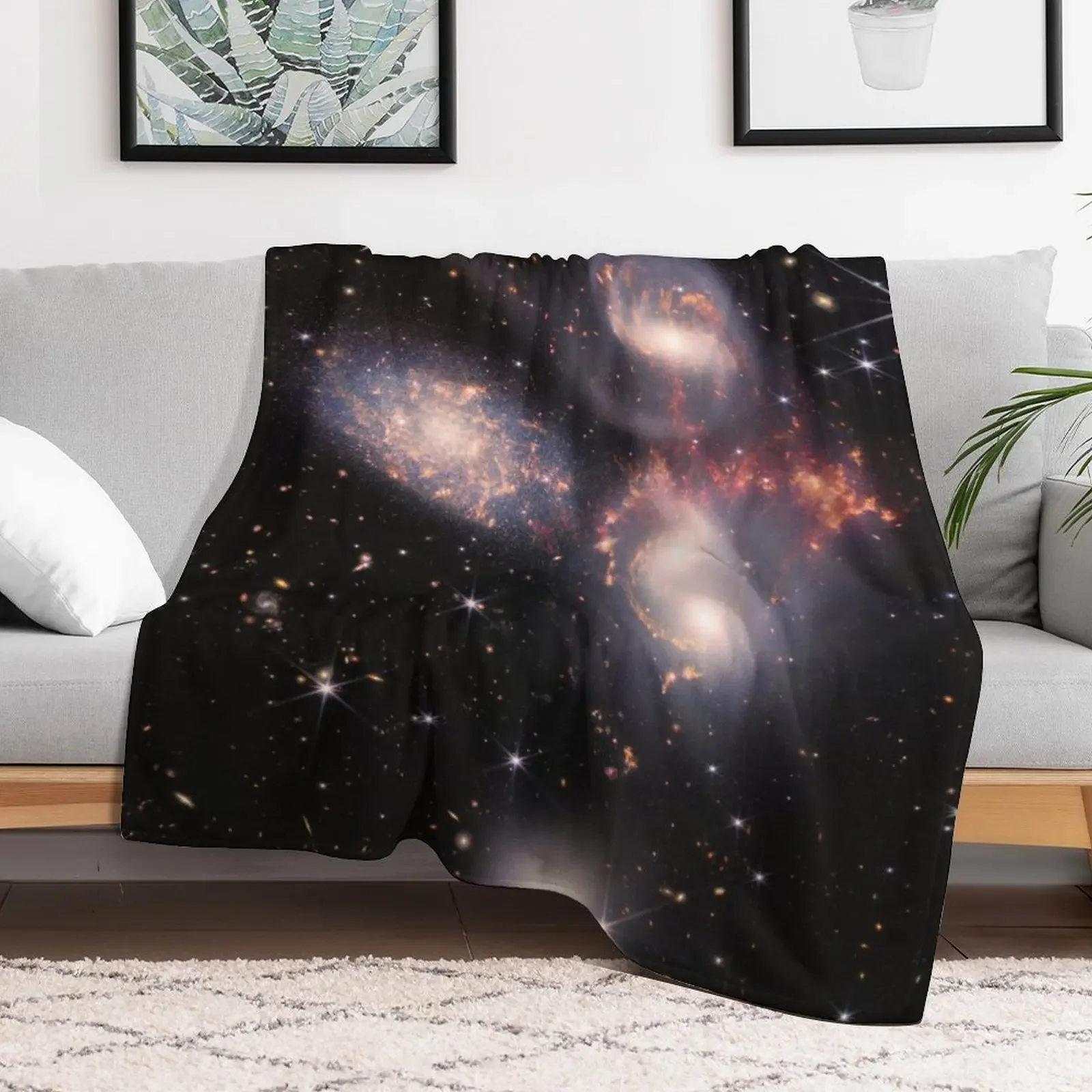 Космический телескоп Джеймса Уэбба Стефана Quintet одеяло для астрофотографии