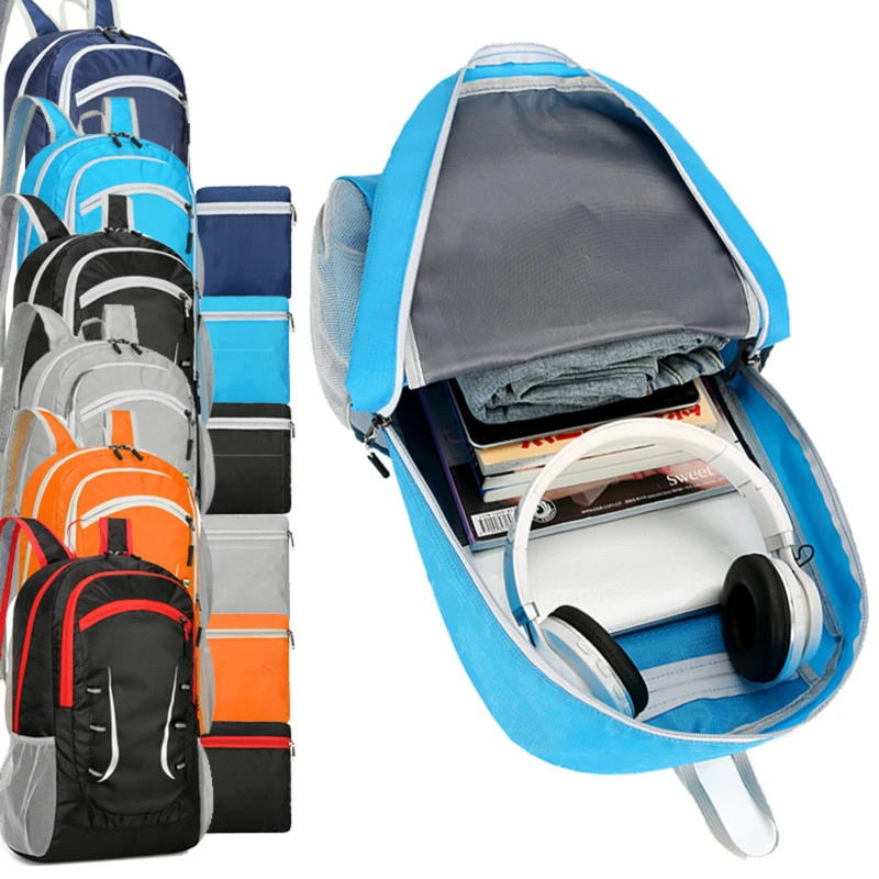 

Вместительный походный рюкзак 30 л, со светоотражающей полосой, легкая складная сумка для хранения, занятий спортом на открытом воздухе
