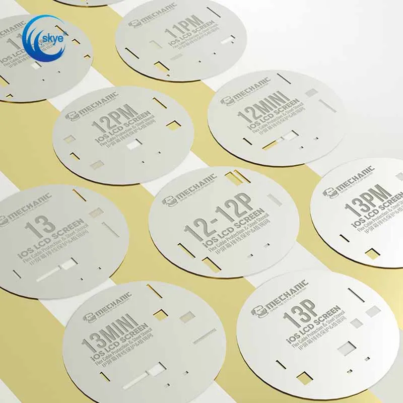 

Защитный трафарет механического экрана кабеля для IPhone 11-13PRO MAX чип для посадки оловянного экрана IC LCD Защитные кабели сетчатый инструмент дл...