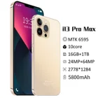 Смартфон I13 Pro Max, 16 ГБ ОЗУ, 512 Гб ПЗУ, 7,5 дюйма, HD экран 4телефон с двумя Sim-картами, разблокированный телефон Andriod