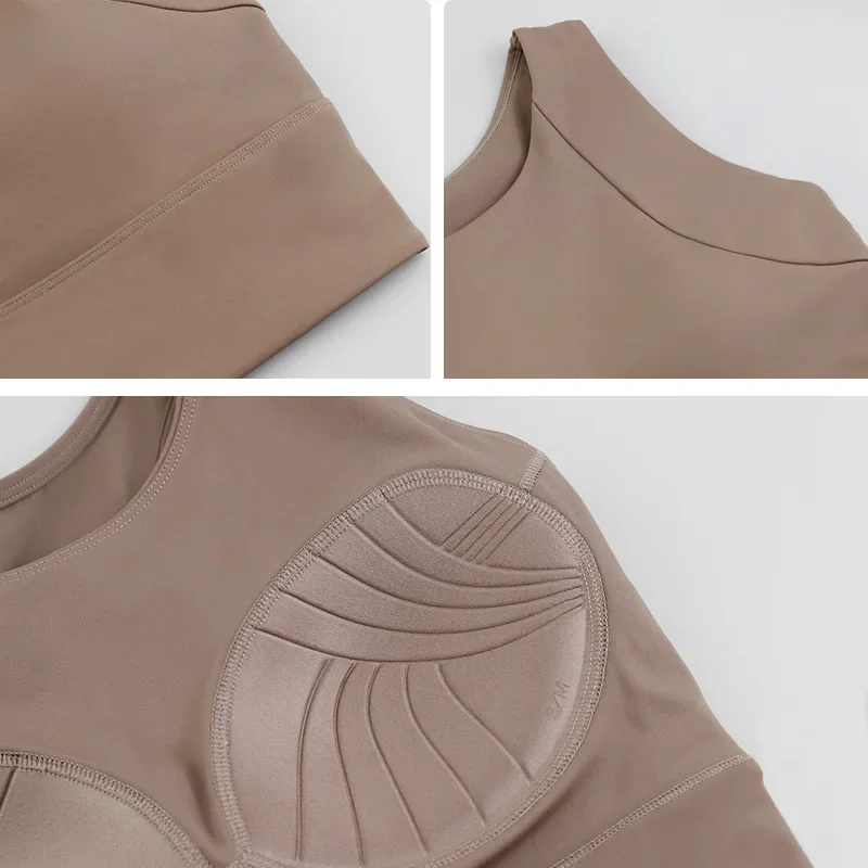 Летний женский жилет для йоги с нагрудной подушкой спортивные топы тренажерного