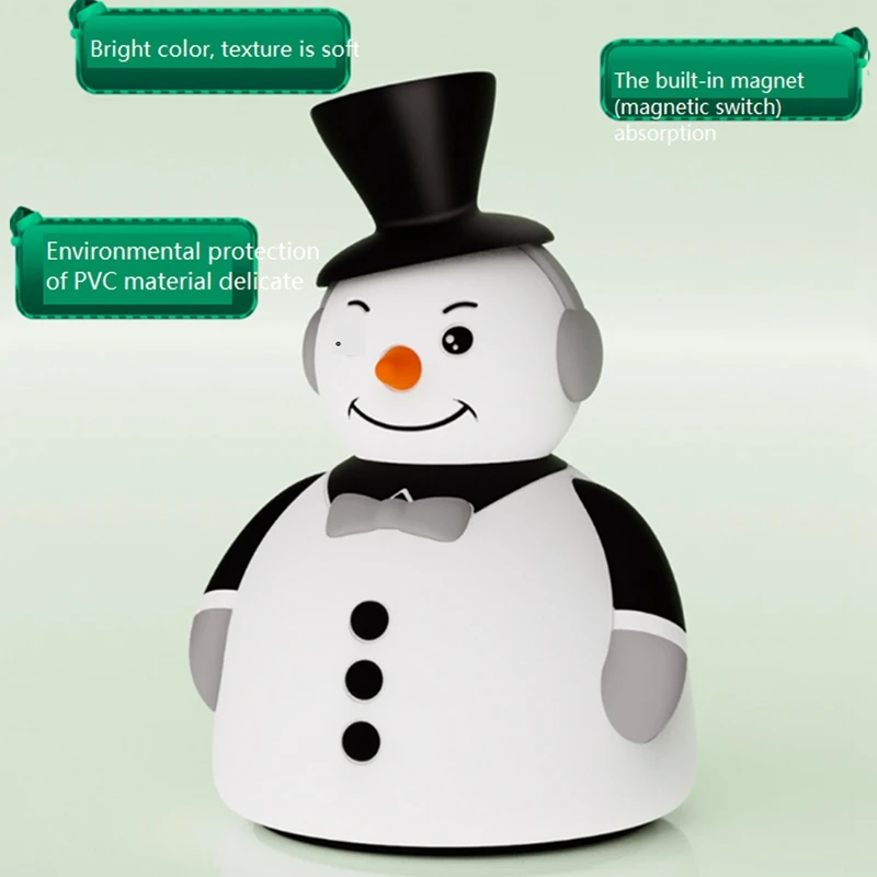 3D Ночник Творческая атмосфера Рождественский снежный дом Индукционная лампа для студенческой спальни на прикроватный столик Подарок.