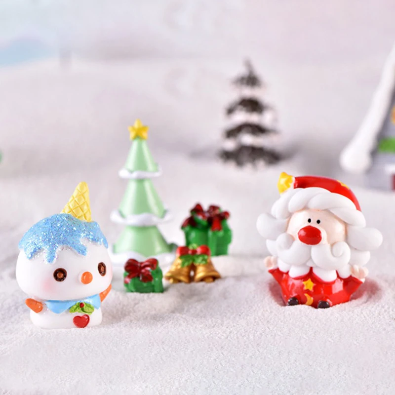 1 шт. Санта-Клаус снеговик домашнее рождественское украшение миниатюрная фигурка