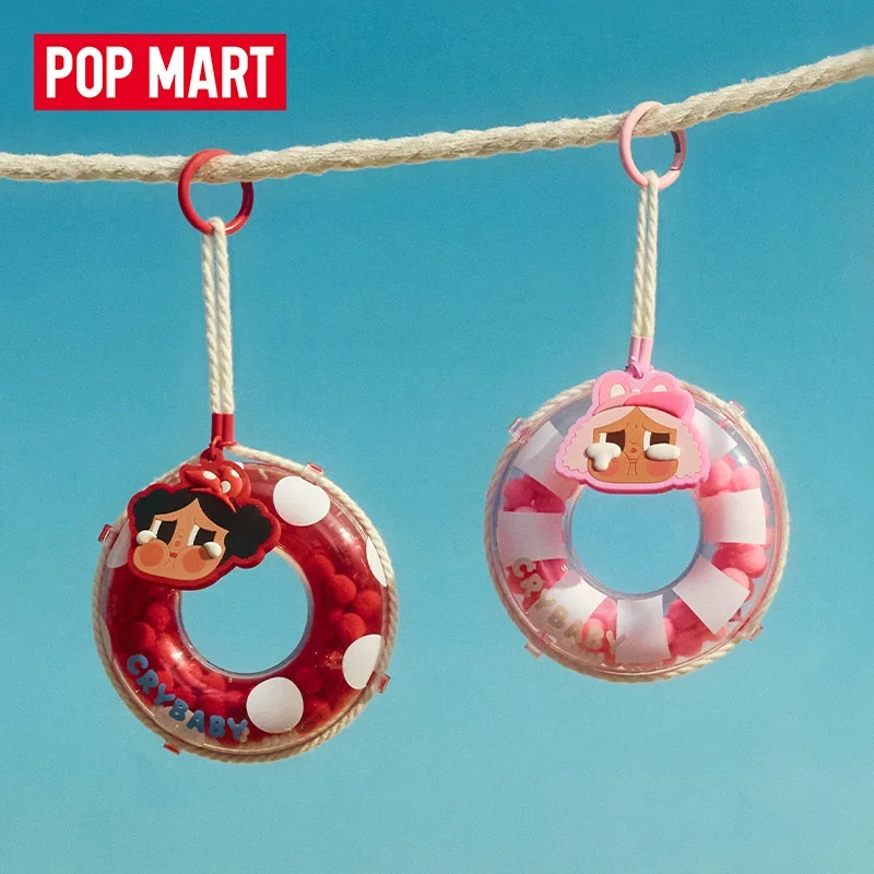 Фото POP MART CRYBABY режим отпуска на серии, натуральная слепая коробка, кавайная подвеска, игрушка, загадочная коробка, орнамент, фигурки, домашний декор №5