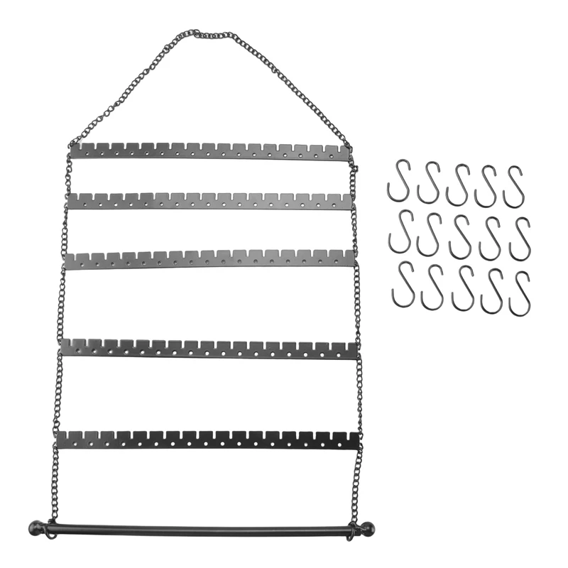 

Wall Earring Organizer, Hanging Jewelry Organizer Earring Holder Stand for Hanging Earring, Necklace, Bracelet