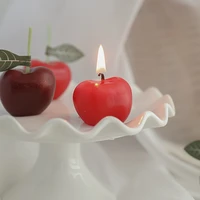 home decor simulation fruit cherry cherries scented candles creative decoration shooting props candles birthday holiday gifts