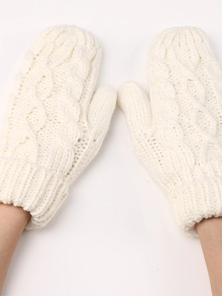 

Вязаные плюшевые утепленные модные перчатки со стразами теплые перчатки с запахом пальцами теплые зимние варежки из искусственной шерсти ...