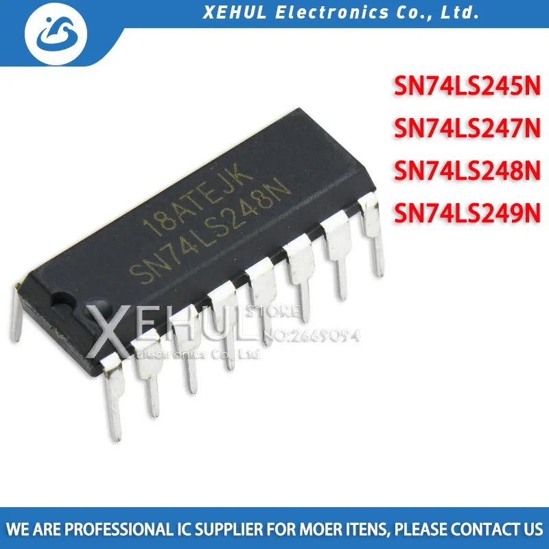 

5/10PCS SN74LS245N 74LS245 SN74LS247N 74LS247 SN74LS248N 74LS248 SN74LS249N 74LS249 DIP New original