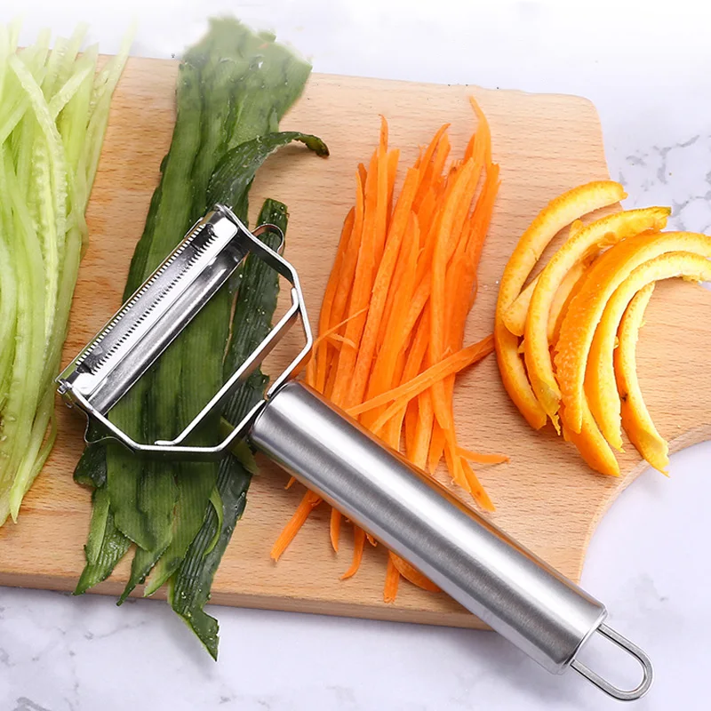 

304 Stainless Steel Multi-function Peeler Slicer Vegetable Fruit Potato Cucumber Grater Portable Sharp Kitchen Accessories Tool