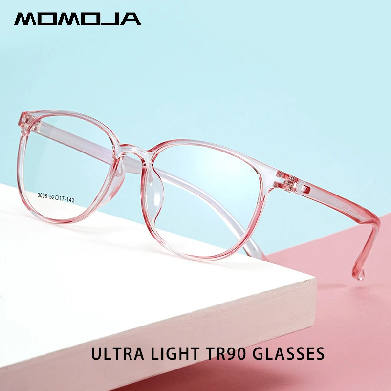 

Модные круглые очки MOMOJA в стиле ретро, ультра тонкие очки TR90, оптическая оправа для очков по рецепту, мужские и женские очки 06-3606