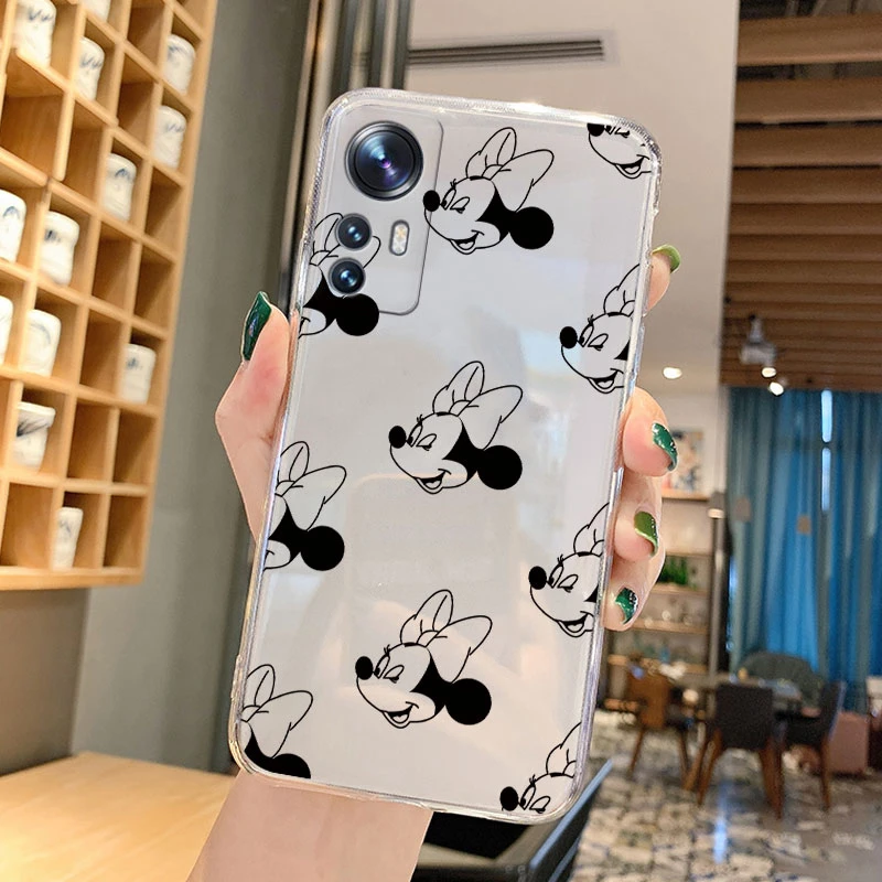 Мягкий чехол с мультяшным Микки и Минни Маусом для Xiaomi Mi 12 5G Mi12 Lite 12X 12S телефона