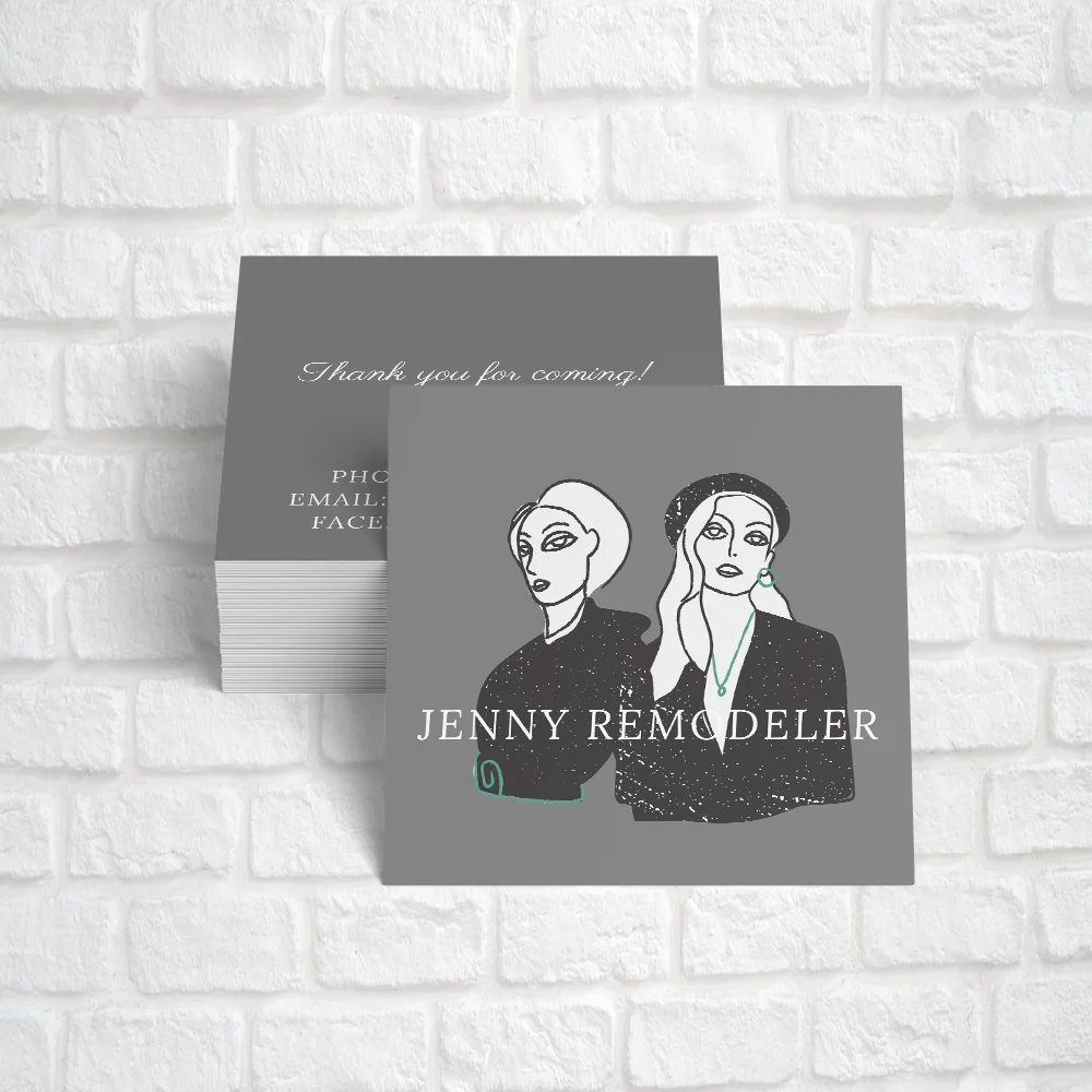 

Custom Thank You Card Simple Creative Wedding Cards Message Birthday Greeting Wishes Christmas Clothing Label Beauty Salon