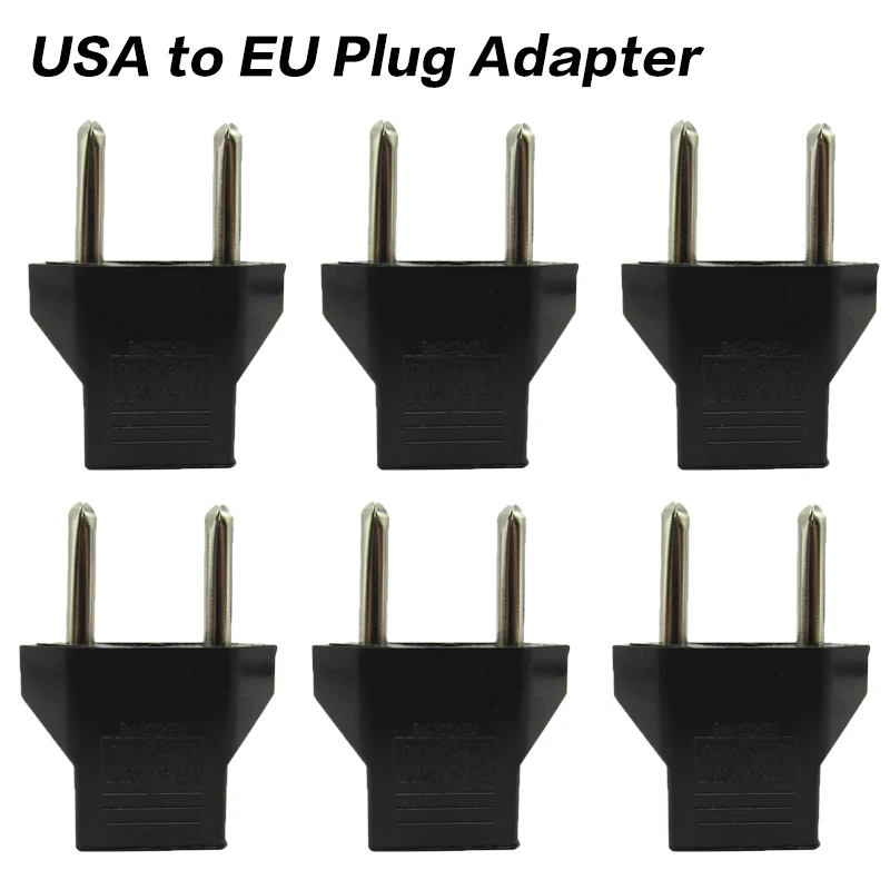 

America To EU Socket Adapter USA US To EU Europe Travel Charger Power Adapter Converter Wall Plug Home Travel Accessories Tools