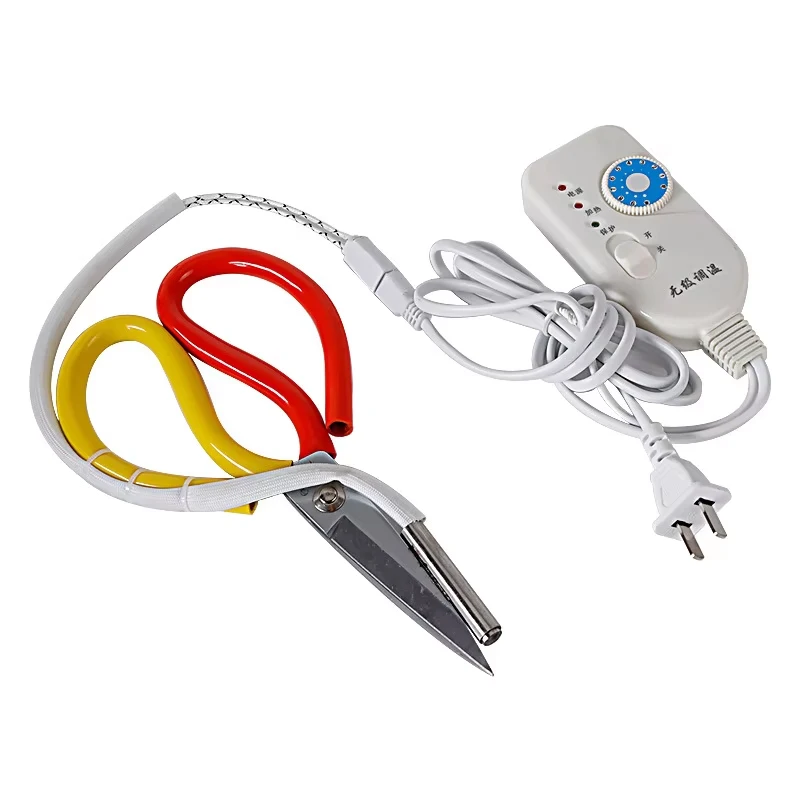 

Электрические термоножницы Ножницы для обрезки ткани с регулировкой температуры — идеально подходят для лент, молний, нейлоновых веревок, этикеток