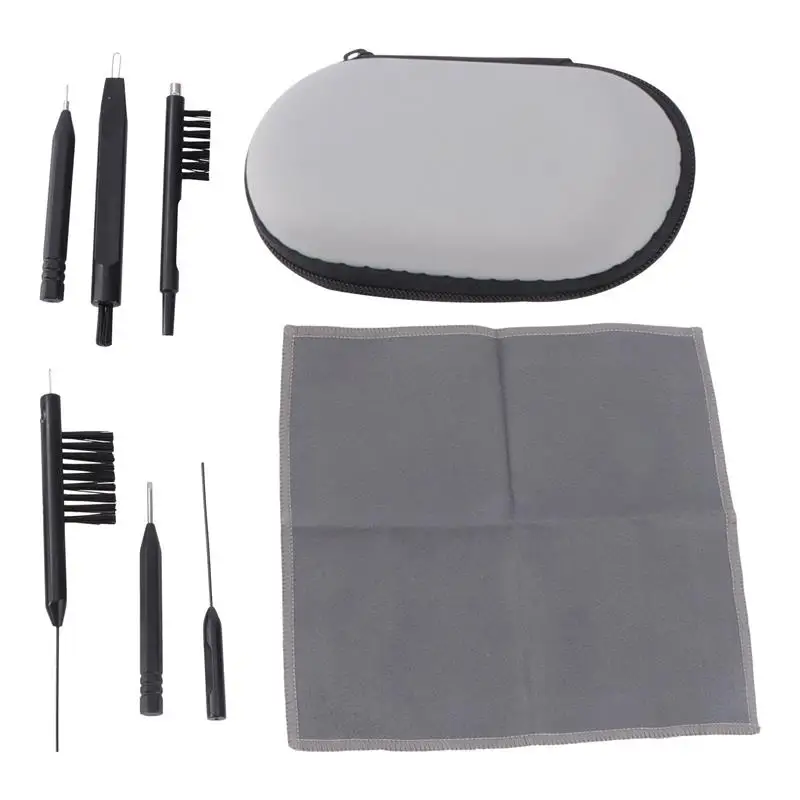 

Слуховой аппарат слухового цвета, 1 набор из 7 шт., инструмент для чистки, практичный слуховой аппарат, набор для чистки