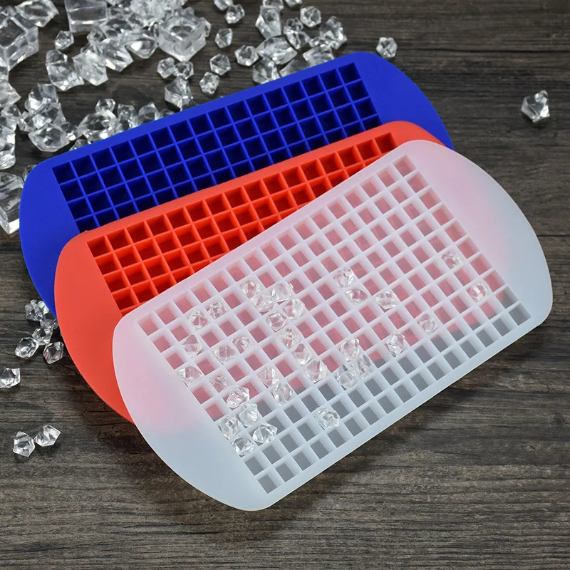 

1pc 160 Grids Silicone Ice Cubes Frozen Mini Food Grade Ice Tray Fruit Maker Bar Party Pudding Tool Kitchen Accessories