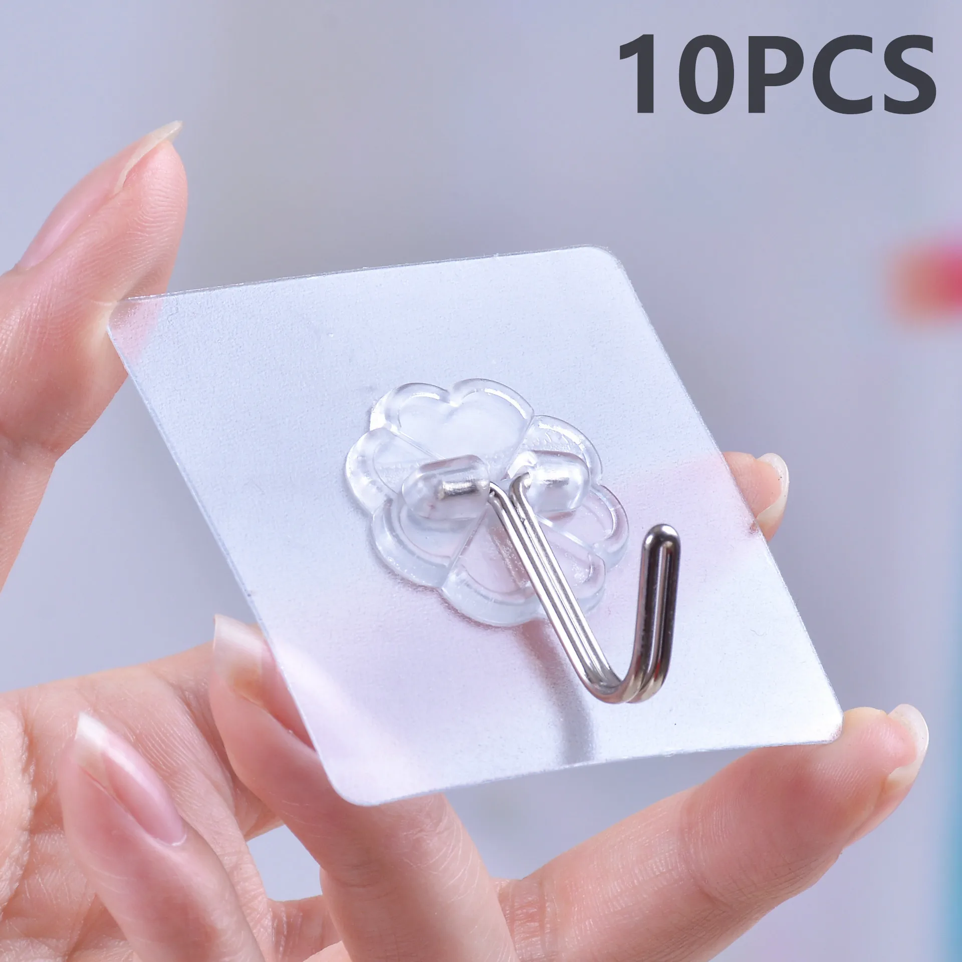 

Прозрачные самоклеящиеся крючки Sti