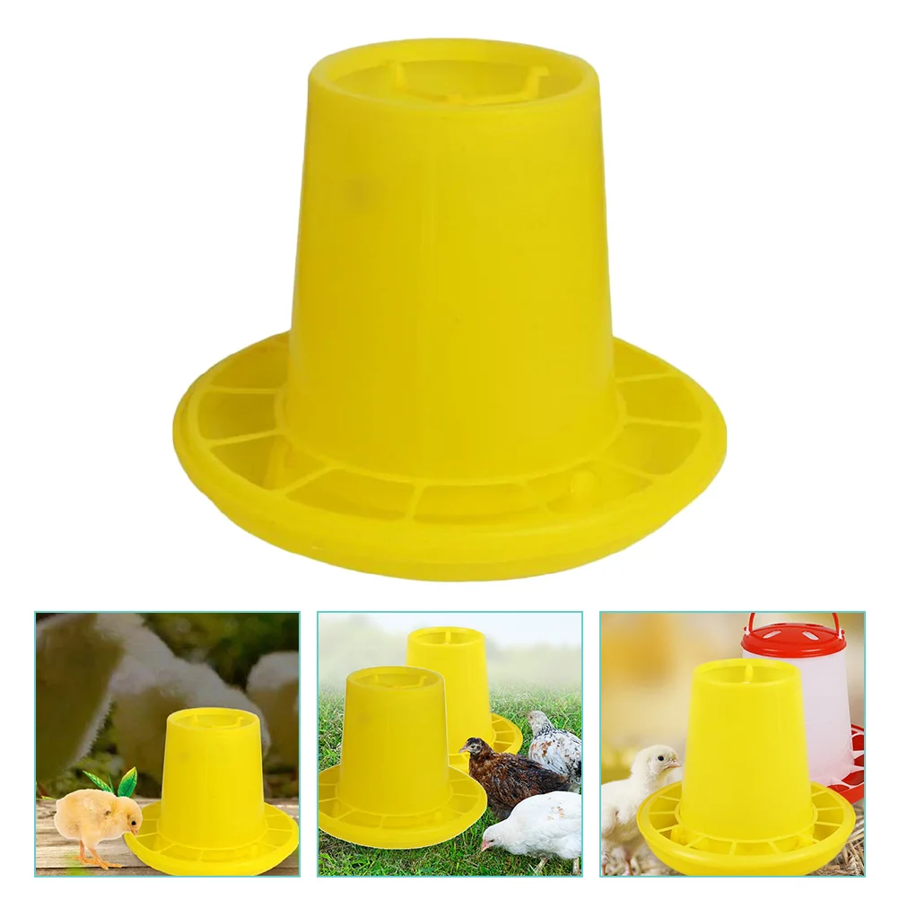

2 Pcs Containers Food Chicken Trough Bird Feeder Feeding Groove Bowl Poultry Plastic Cage Troughs
