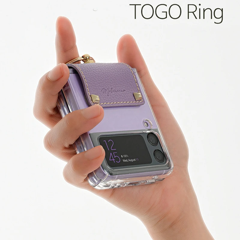 

With Finger Ring All Protective Hinge for Samsung Galaxy Z Flip 4 Case for Galaxy Z Flip4 5G Case for SM-F7310 Case
