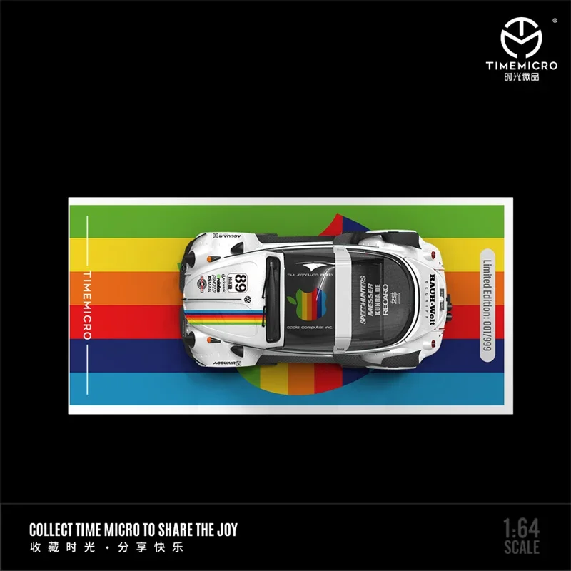 Фото Time Micro 1:64 Белый/Черный Limited999 Литая под давлением модель коллекционной машины №2