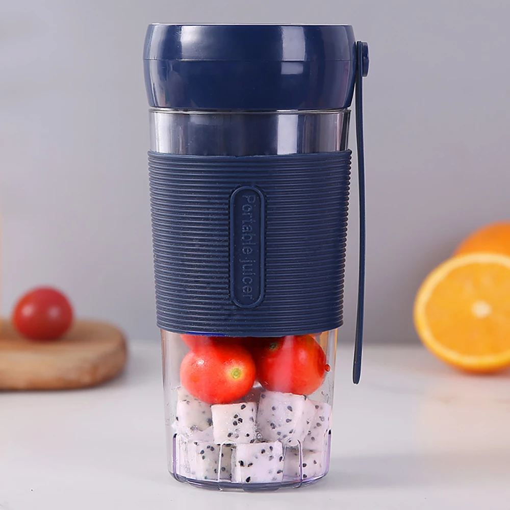 Portable 420ml Mini Electric Fruit Juicer USBCharging Lemon Orange Fruit Juicing Cup Smoothie Blender Machine kitchen appliances