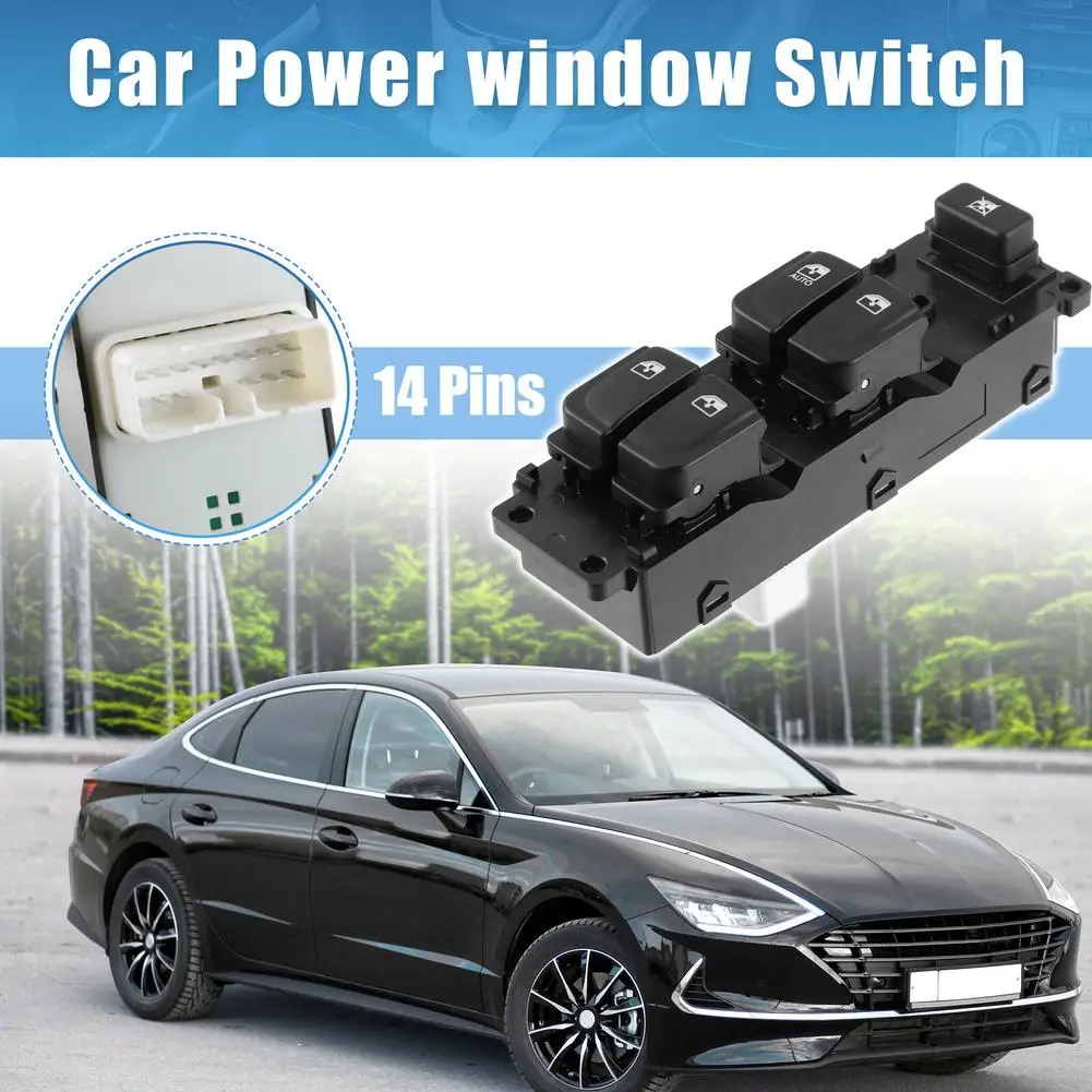 

Car Power Window Switch Regulator Glass Lifter Control Switch Button Compatible For I20 2008-2015 93570-1j102